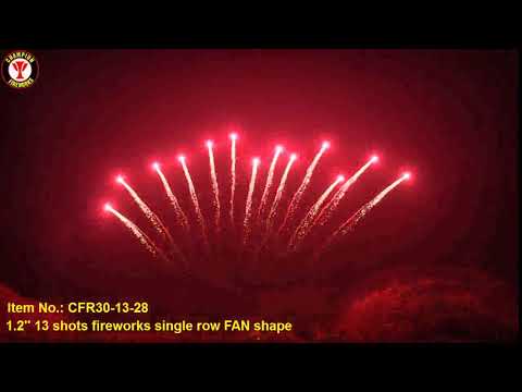 Item No.: CFR30-13-28  1.2'' 13 shots fireworks single row FAN shape