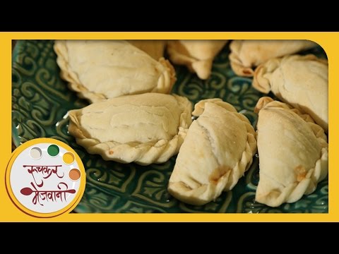 Baked Karanji | Recipe by Archana in Marathi | Sweet Indian Snack with Coconut Filling