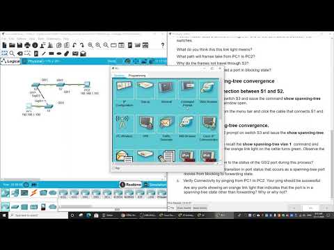 5.1.9 Packet Tracer - Investigate STP Loop Prevention