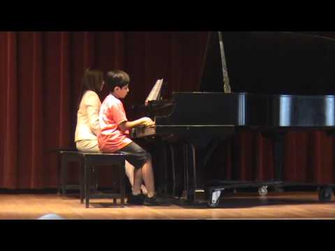 Aviel - 8 years old, Concertino in D minor mvt.1 by Noona (9-15-12).MPG
