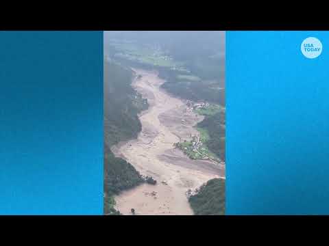 Nepal flash flood engulfs China border: Drone footage and more video shows widespread damage