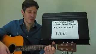 Easy Guitar PLAY-ALONG Lesson : &quot;California Stars&quot; by Billy Bragg &amp; Wilco (lyrics: Woody Gutrhrie)