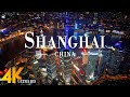 Shanghai 4K Drone View Aerial View Over Shanghai Relaxation Film With Calming Music