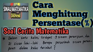 Cara Menghitung Persen pada Soal Cerita Matematika