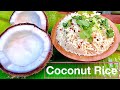 Geetha S Cooking Coconut Rice Mixed Rice Quick Lunchbox Recipe Coconut Rice
