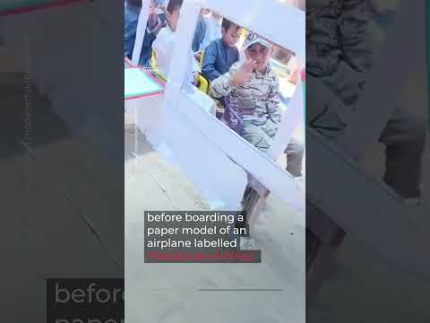 Children perform ‘mini Hajj’ in Gaza as Israel blocks pilgrims | AJ #shorts