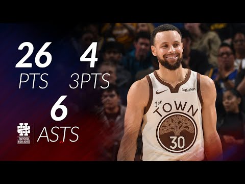 Stephen Curry 26 pts 4 threes 6 asts vs Magic 25/26 season