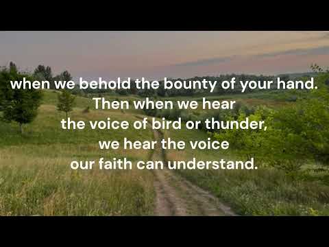 All Praise to You (Stewards of Earth) #297 Voices United Church of Canada Omer Westendorf Sibelius