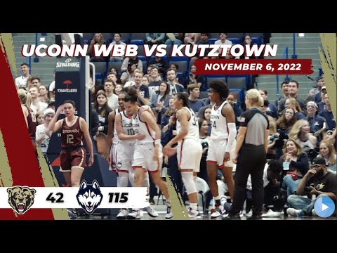UConn Women's Basketball team defeats Kutztown in their first exhibition game of the season.