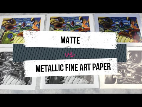 Matte VS Metallic #FineArtPaper: how to pick a Fine art paper that works well with your composition