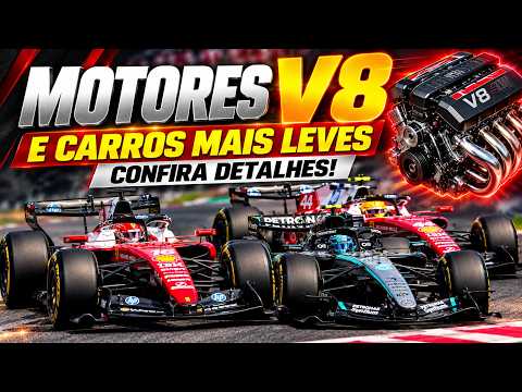 MOTOR V8 E MAIS LEVE! FORMULA 1 PREPARA REVOLUÇÃO NA PROXIMA GERAÇÃO E ANIMAM OS FÃS