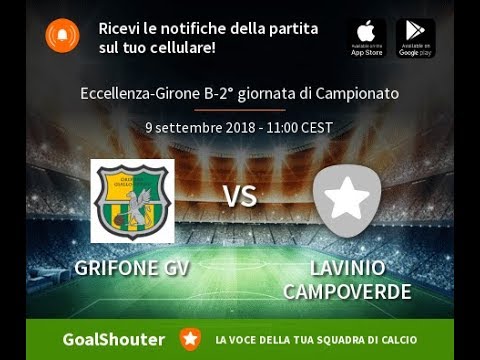 HIGHLIGHTS E GOL ECCELLENZA Grifone GV - Lavinio Campoverde 0-1