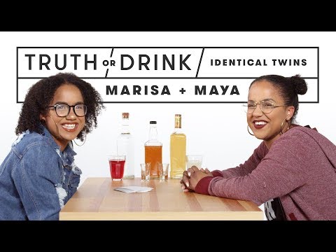 Identical Twins Play Truth or Drink (Marisa & Maya) | Truth or Drink | Cut
