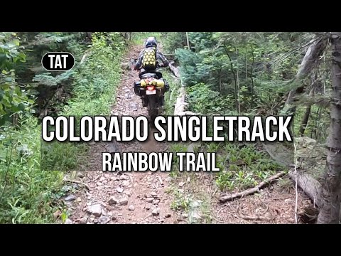 On the Trans America Trail, Riding Colorado Single Track