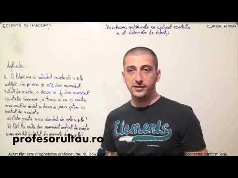 rezolvarea problemelor cu ajutorul ecuatiilor si al sistemelor de ecuatii - exercitii -