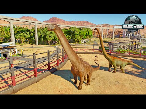 Titanosaurus VS Mamenchisaurus - Jurassic World Evolution 3