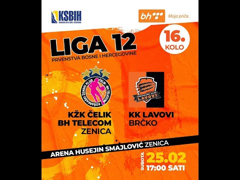 KSBIH (Ž) -   KŽK Čelik BH Telecom vs KK Lavovi Brčko  -  16 KOLO