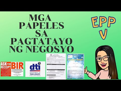 , title : 'EPP V Mga Papeles sa Pagtatayo ng Negosyo