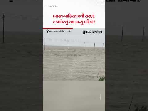 ભારત-પાકિસ્તાન સરહદે નડાબેટનું રણ બન્યું દરિયો, વીડિયો થયો વાઇરલ ભારત-પાકિસ્તાન સરહદે નડાબેટનું રણ બન્યું દરિયો, વીડિયો થયો વાઇરલ