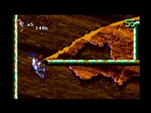 Earthworm Jim 2- (Sega Genesis) Level 2: Lorenzen's Soil