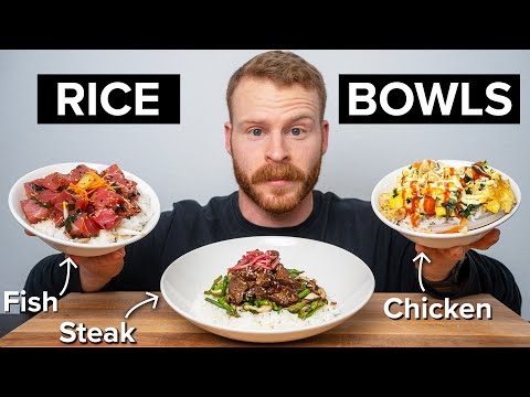 High Protein Rice Bowls