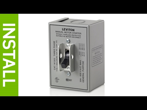 How to Install a Leviton Motor Starter Switch and...