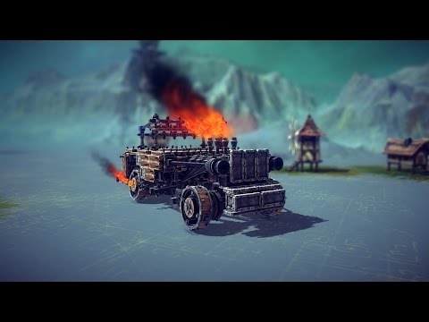 Besiege - How To Make A Hot Rod in 20 minutes (NO MODS)
