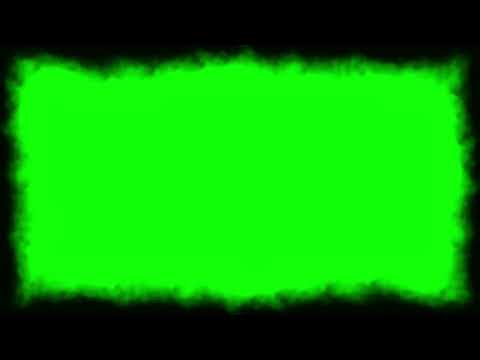 Black Smoke Frame Green Screen