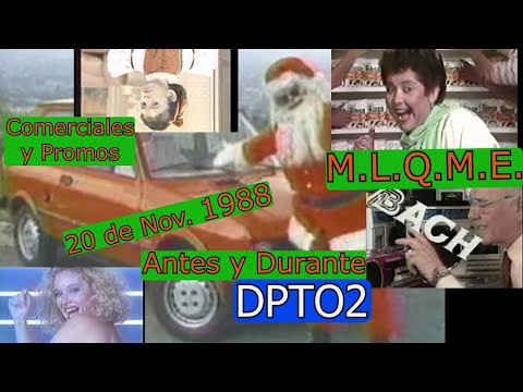 0380 Comerciales/Promos Antes y Durante DPTO2 - Canal 2 de El Salvador, 20 de Noviembre1988