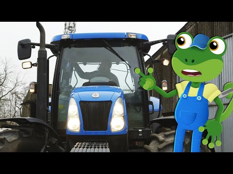 Gecko and the Tractor - Gecko's Real Vehicles | Real Vehicles For Kids | Learning For Kids