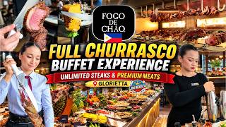 [4K] FOGO DE CHÃO FULL CHURRASCO BUFFET PHILIPPINES | Unlimited Premium Steaks & Meat Experience!