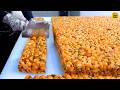 86 000 Pieces Soft Gangjeong Snacks Every Month ASMR Korean Market