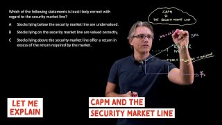 CAPM and the Security Market Line (SML) (for the @CFA Level 1 exam)