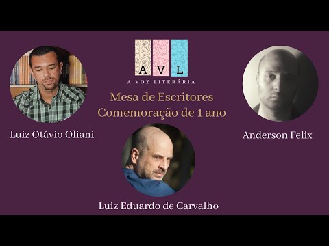 Mesa dos escritores | 1 ano do canal A Voz Literária