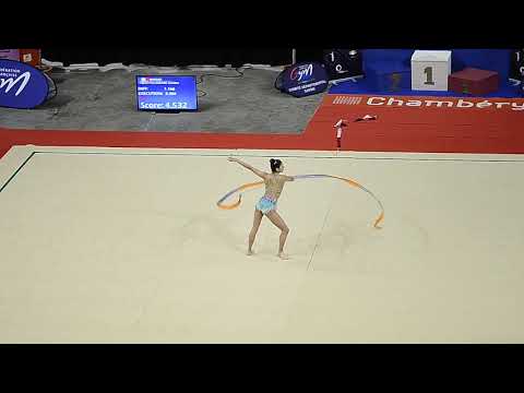 Rebecca MORYOUSEF Ruban Nat C 14-15 Championnat de france  2019 Chambery