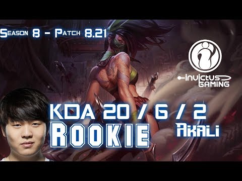 IG Rookie AKALI vs LEBLANC Mid - Patch 8.21 KR Ranked