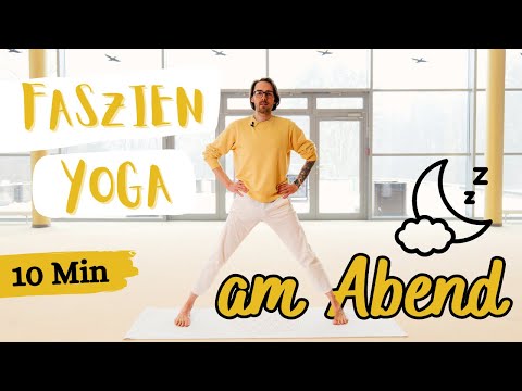 Einschlafprobleme? Yoga für Ruhe und Entspannung // 10 Minuten Faszienyoga mit Patrik // Yoga Vidya