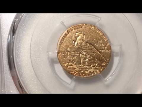 PCGS unboxing of quarter eagle gold coins with a counterfeit.