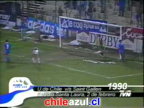 U. DE CHILE 3-1 Saint Gallen (SUI). Amistoso, 1990