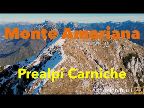 184 Monte Amariana (4K) a panoramic peak symbol of the Carnic Alps with a 360° view of Friuli