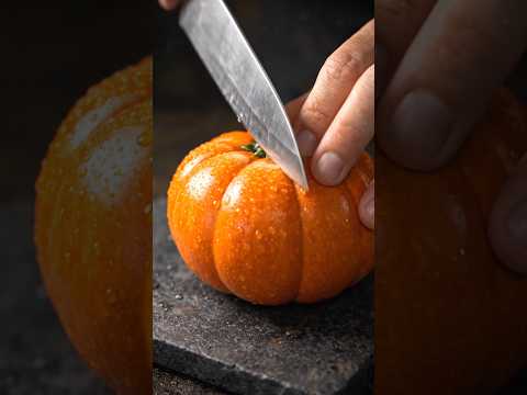 Most Satisfying Pumpkin Cutting ASMR 😍🔪 | Relaxing & Crunchy #ai #relaxing