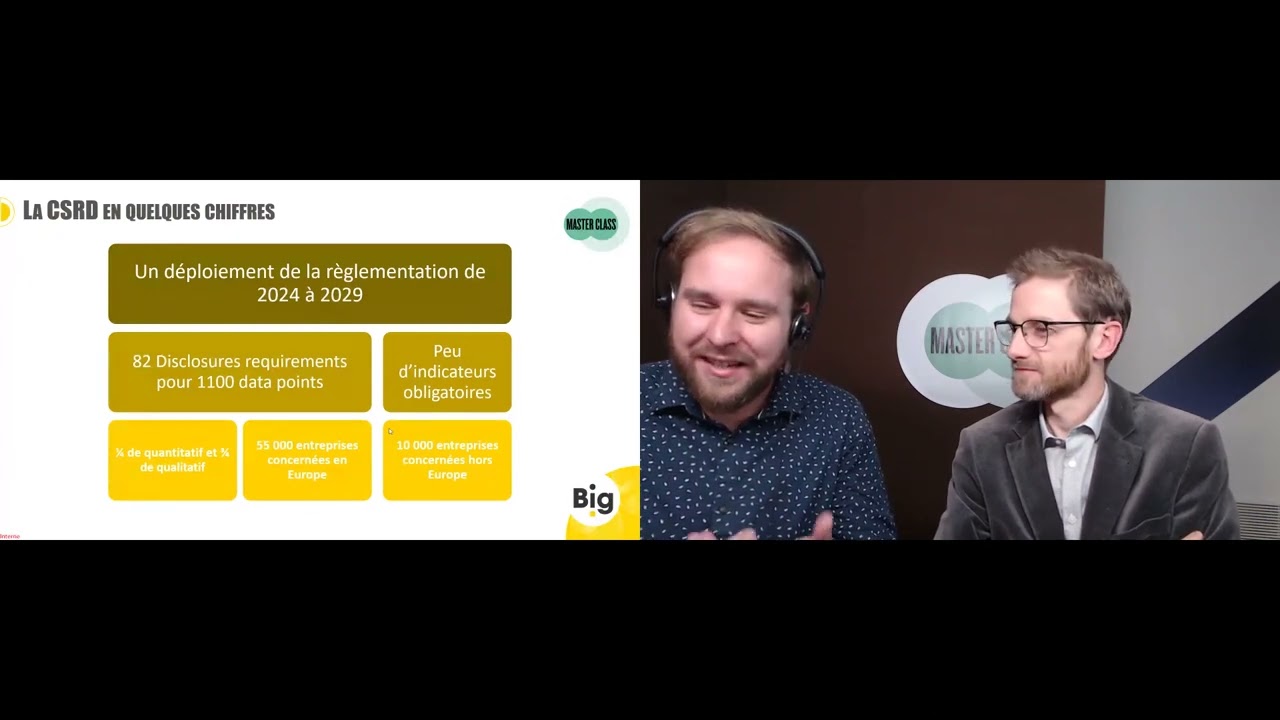 MASTERCLASS Climat : les enjeux et opportunités de la nouvelle directive CSRD - YouTube