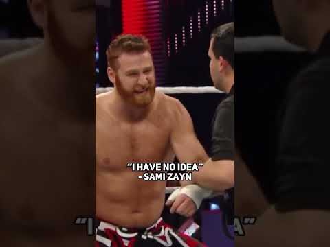 Sami Zayn Awkwardly Tears His Shoulder During Raw Debut #shorts
