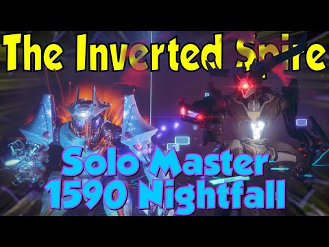 Solo 1590 Nightfall - The Inverted Spire, Master Difficulty / Solar 3.0 Warlock | Destiny 2