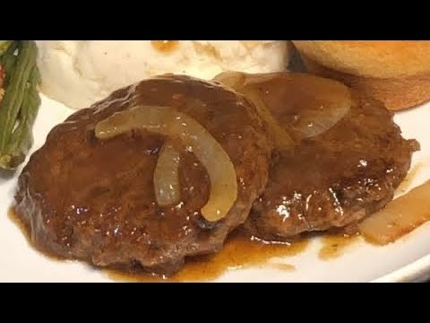 How To Make Hamburger Steak And Gravy Recipe Easy