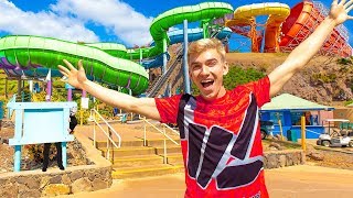 Worlds Biggest Island Adventure Water Park (Last to Fall Wins Game Master Treasure Chest Challenge)