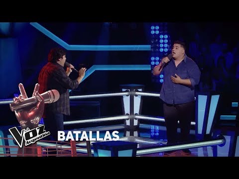 Pedro Culiandro Rios vs Pablo Díaz - "La arenosa" - Mercedes Sosa - Battles - The Voice Argentina...