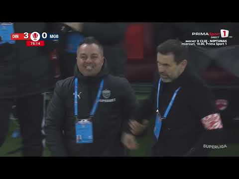 REZUMAT: Dinamo - Metaloglobus 4-0. "Câinii" fac show şi urcă pe locul 2 în Superliga