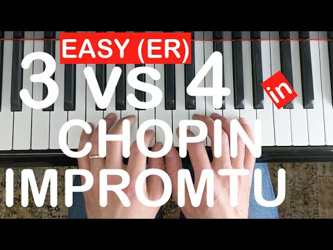 The fastest way to learn 3 against 4 in Chopin's Fantasie Impromptu