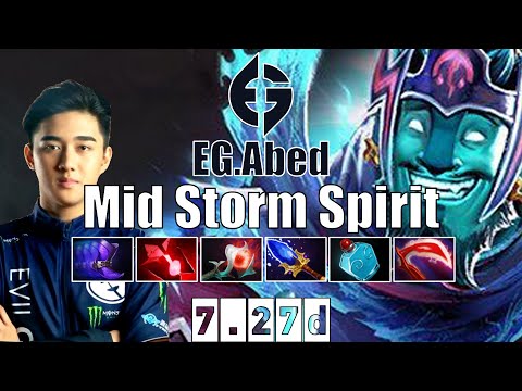 Storm Spirit | EG.Abed | Mid Storm Spirit | 7.27d Gameplay Highlights